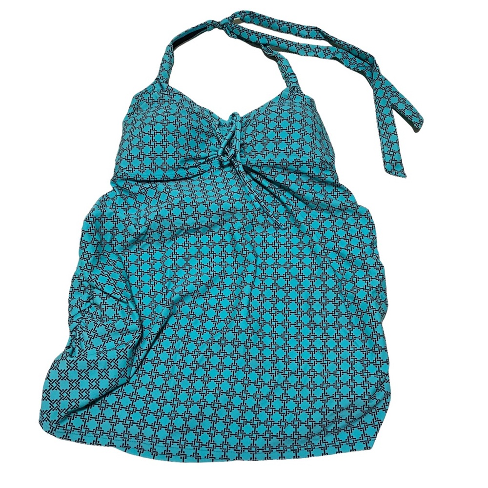 Beach Bump Motherhood Maternity Colorful Swim Tankini Top